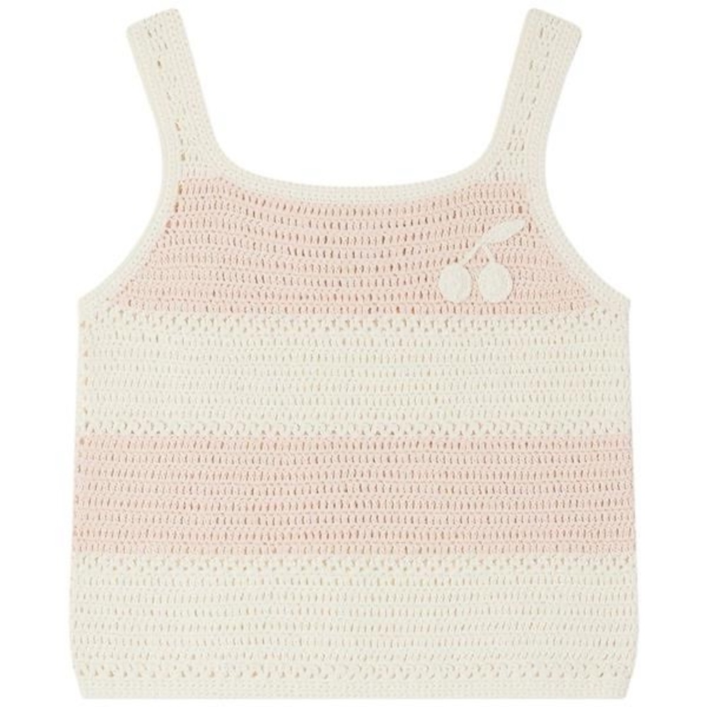 Bonpoint Crochet Girls Size 4 Tank Top